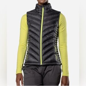 Nathan Women’s Down Alternative Puffer Vest NWT Charcoal Grey